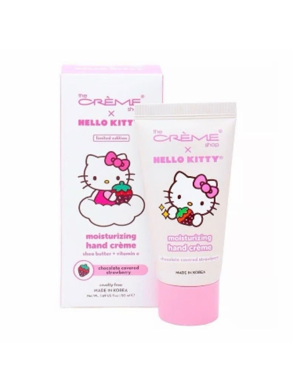 BUY NOW The Crème Shop x Hello Kitty Chocolate Covered Strawberry Hand Crème